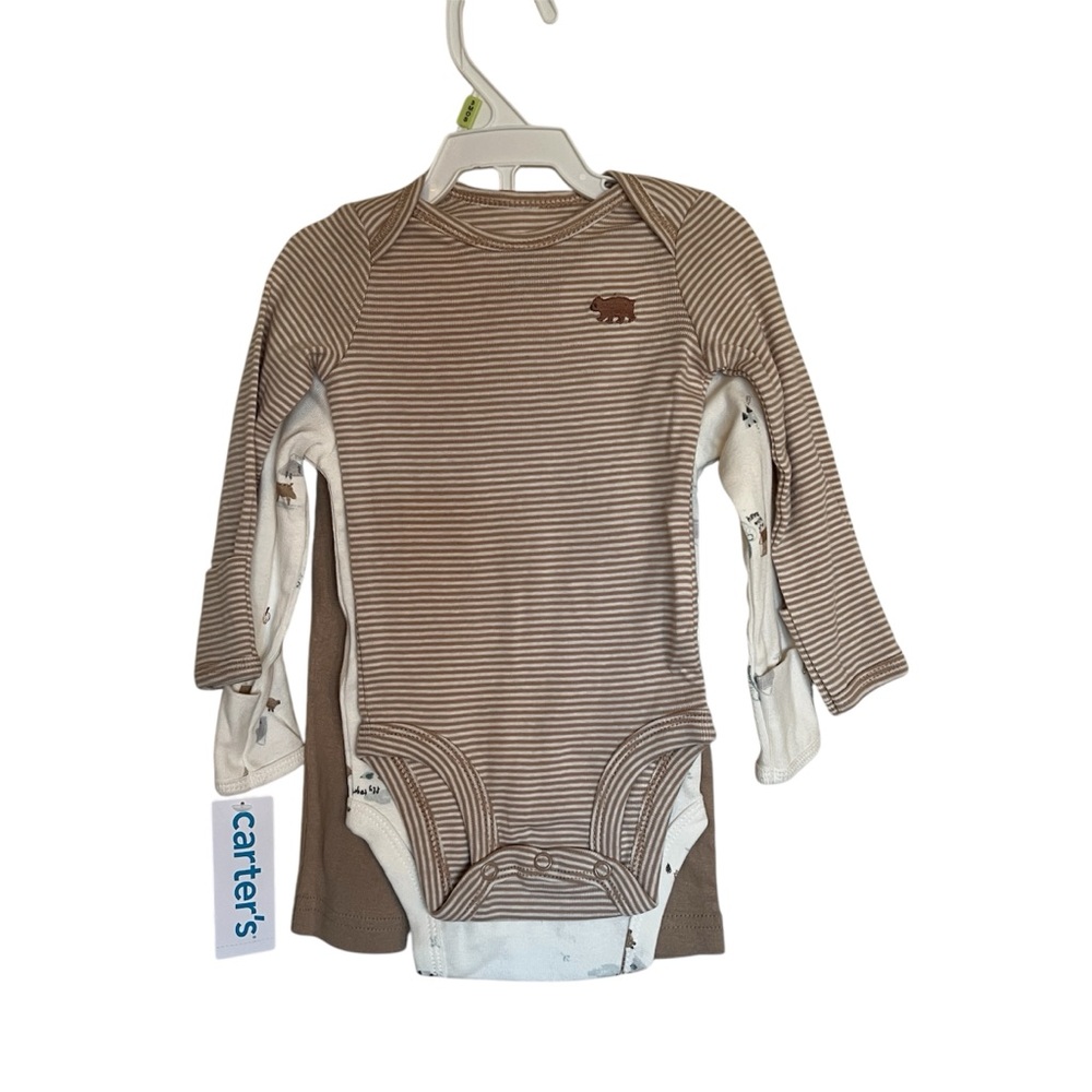 Carter's | Baby Brown Long-Sleeve Bodysuit